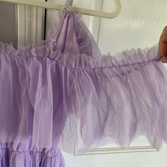 Purple Ruffle Boho Dress - Picture 11 of 14